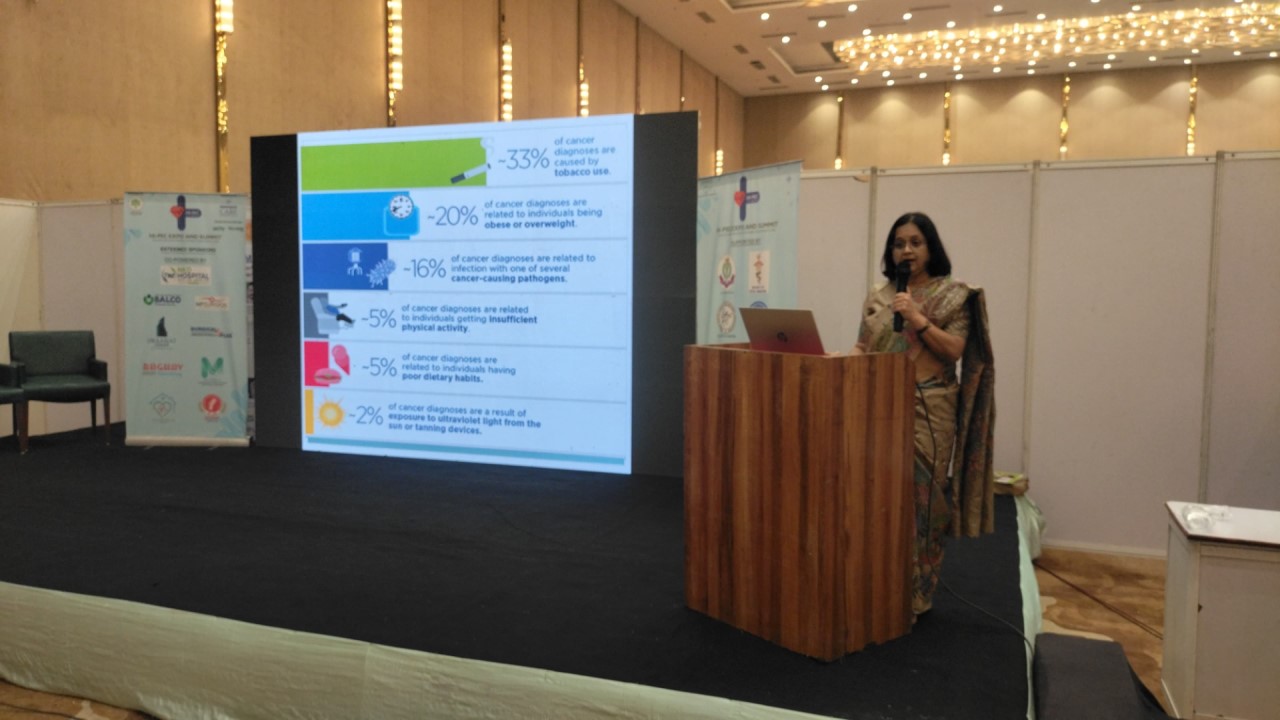 Delivered a presentation on cancer awareness at the HIPEC Summit in Raipur