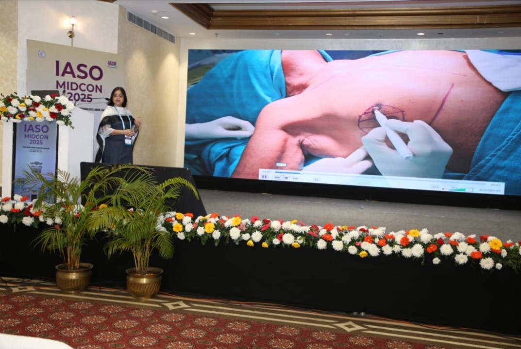 Delivered a video presentation at the Mid-Term Conference of the Indian Association of Surgical Oncology (IASO)